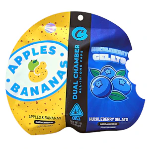 Cookies - Dual Chamber Vape 3:1 |Apples & Bananas/HuckleBerry Gelato 90.60% THC | 1g
