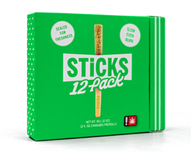 Sticks - Sticks Frozen Gelato x Grape Zoda x The Koala Pre-rolls 12pk 0.5g