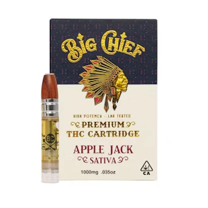 Big Chief - Apple Jack (S) 83.05% THC | Big Chief | 1g Cart