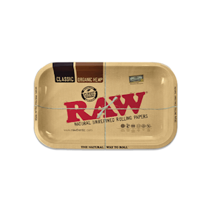 RAW - SMALL METAL ROLLING TRAY - RAW