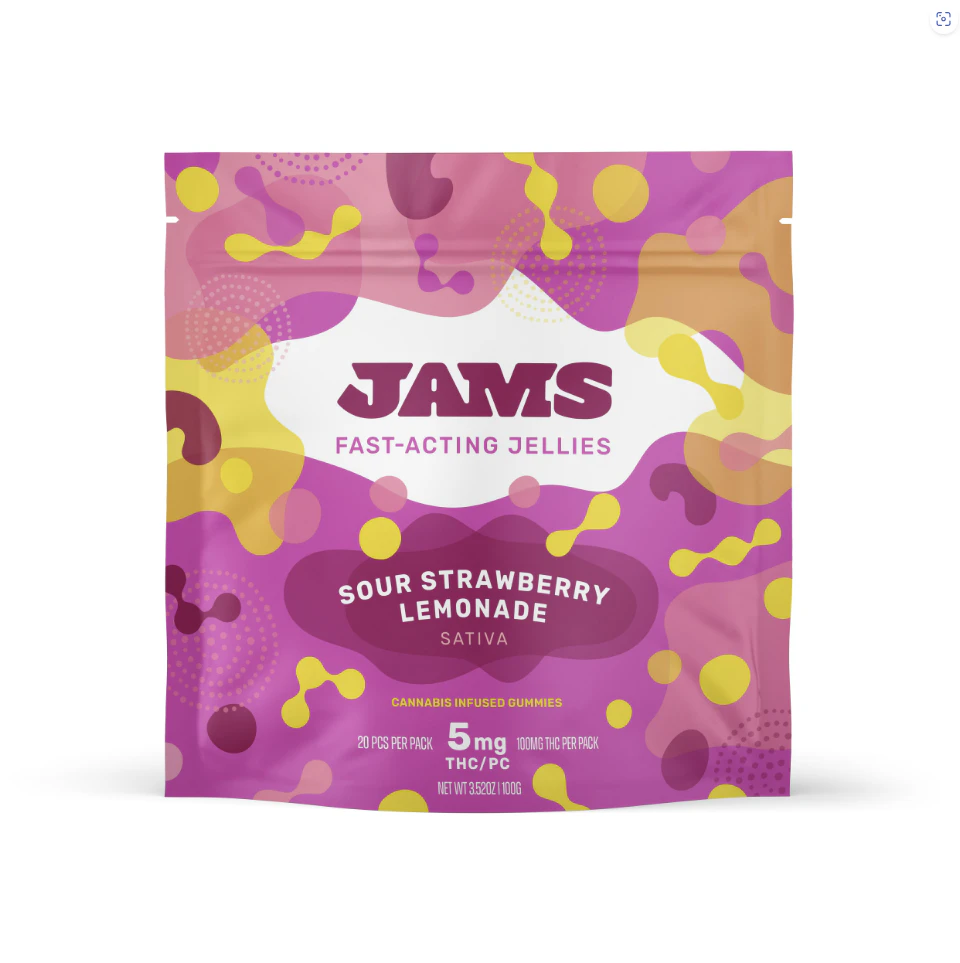 JAMS - Jams Fast Acting Jellies Sour Strawberry Lemonade (S) 00489 Main Image