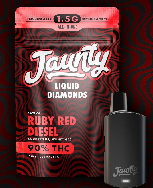 Jaunty - Jaunty | Vape | Liquid Diamonds | Ruby Red Diesel | 1.5G Main Image