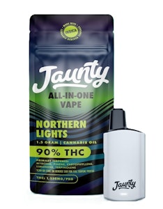 JAUNTY - Jaunty - Northern Lights - 90% THC - 1.5g Palm - AIO Vape Pen
