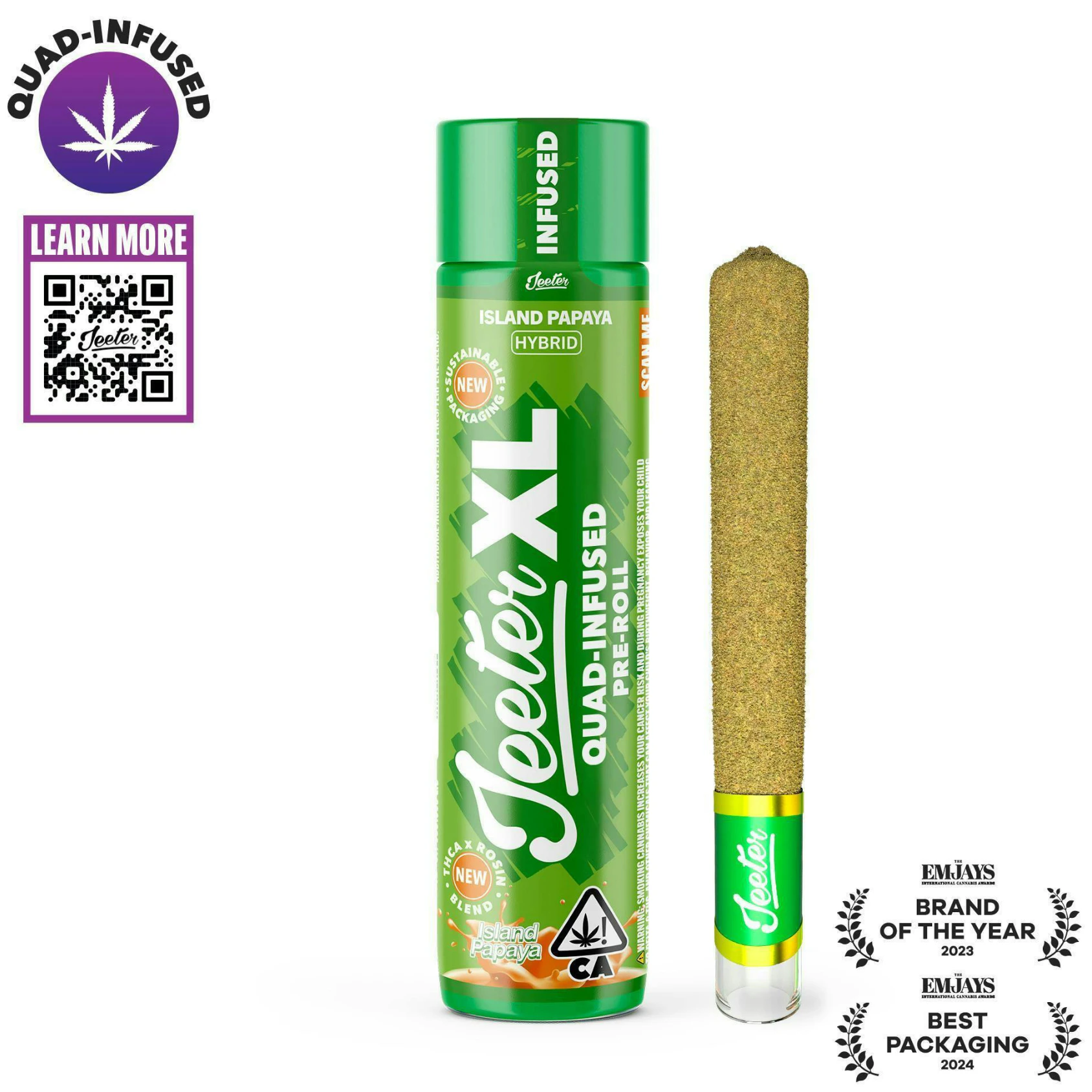 Jeeter - Jeeter - 2g XL Infused Preroll - Island Papaya Main Image