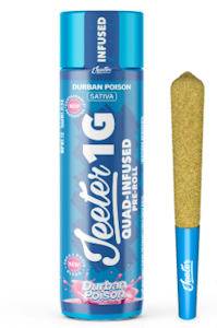 JEETER - Jeeter | Durban Poison | Rosin Enhanced Diamonds Infused Pre-Roll | 1g