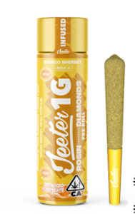 JEETER - Jeeter | Mango Sherbert | Rosin Enhanced Diamonds Infused Pre-Roll | 1g
