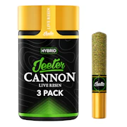 Jeeter Cannon - 3pk Live Resin Infused Prerolls - Big Daddy Purple