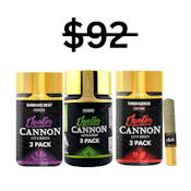 Variety Cannon Bundle | 3x .5g 3pk Infused Resin Cannons Prerolls | Jeeter
