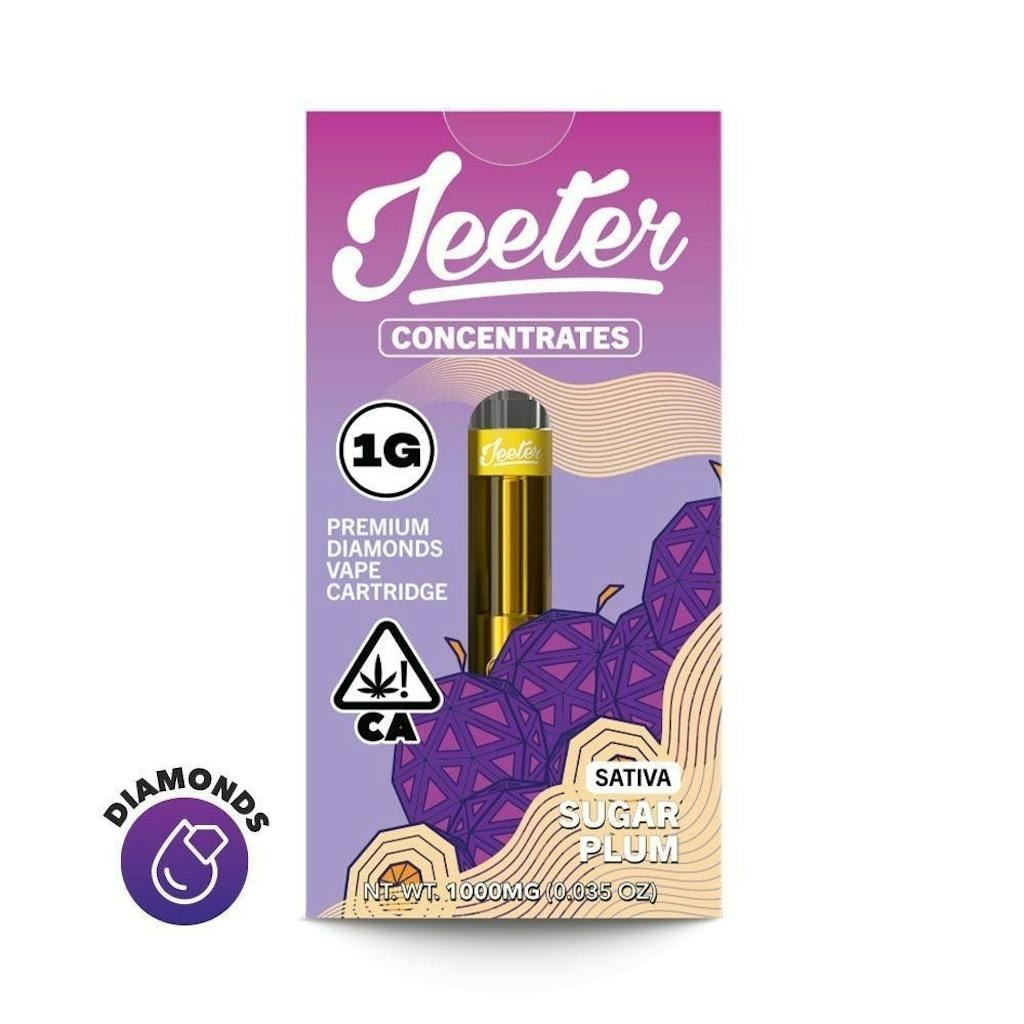 Jeeter Concentrates Sugar Plum Premium Diamonds Cartridge 1.0g