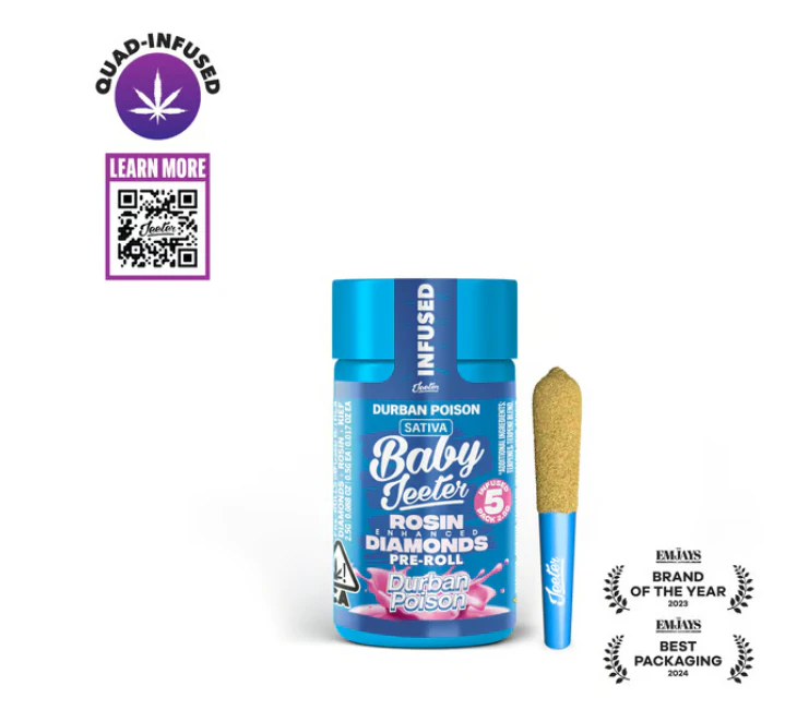 Jeeter - Durban Poison Baby Jeeter 5pk Pre-Rolls - 2.5g Main Image