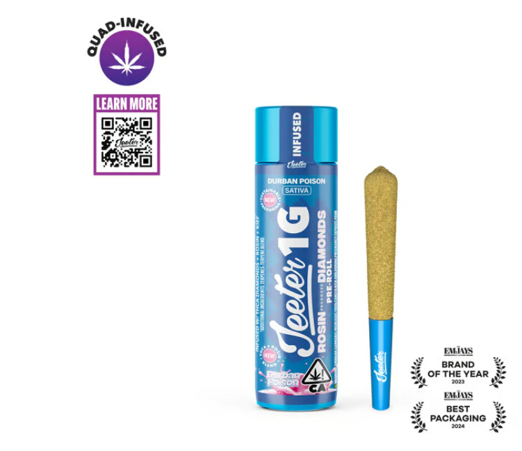 Jeeter - Durban Poison Infused Pre-Roll - 1g Main Image