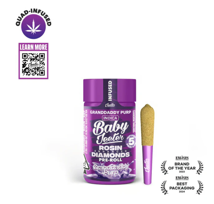 Jeeter - Granddaddy Purp Baby Jeeter 5pk Pre-Rolls - 2.5g Main Image