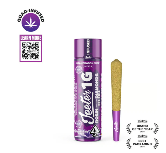 Jeeter - Granddaddy Purp Infused Pre-Roll - 1g Main Image