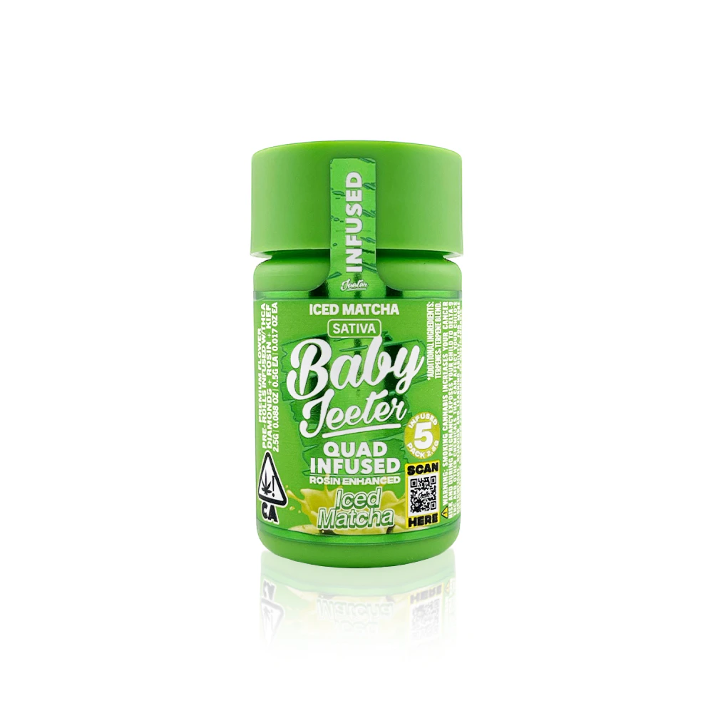 Jeeter - BABY JEETER - Infused Preroll - Iced Matcha - 5-Pack - 2.5G Main Image