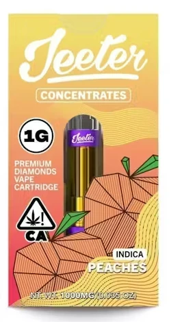 Jeeter - JEETER CART: Peaches 1g Premium Liquid Diamonds Vape Cartridge (I) Main Image