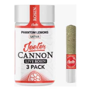 Jeeter | Pineapple Trainwreck | Live Rosin Infused Baby Cannons 3pk | 1.5g
