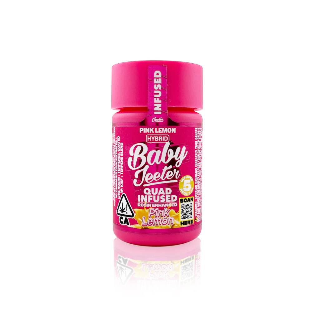 Jeeter - BABY JEETER - Infused Preroll - Pink Lemon - 5-Pack - 2.5G Main Image