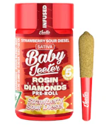 Jeeter | Strawberry Sour Diesel | Baby Rosin Enhanced Diamond Pre-Roll 5pk | 2.5g