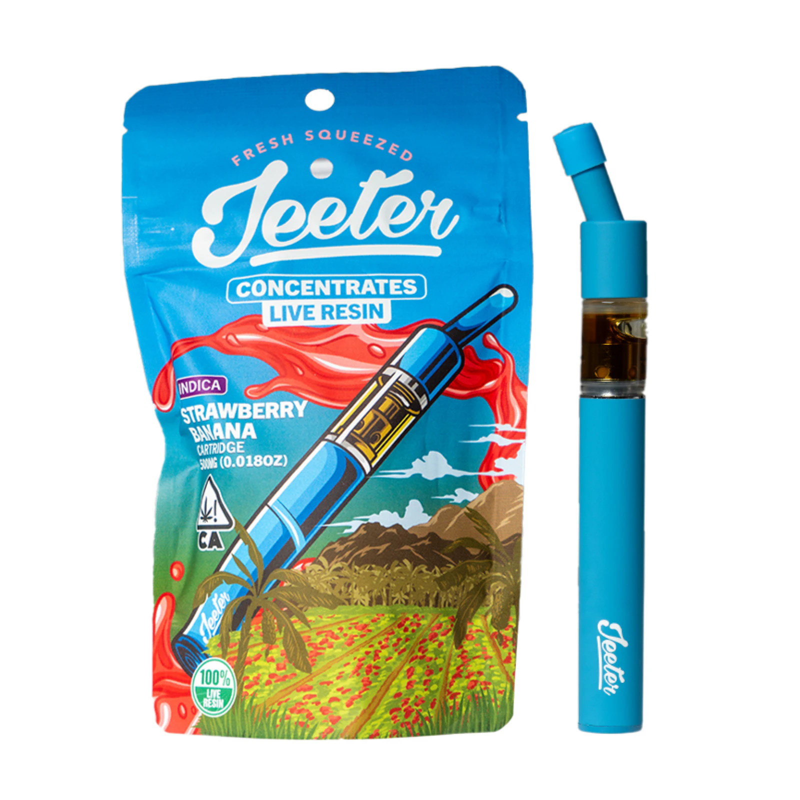 Jeeter - [Jeeter Juice] Live Resin Disposable - 0.5g - Strawberry Banana (I) Main Image