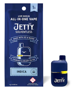Jetty - King Sherb Live Rosin Solventless 1G AIO Mini Tank Vape