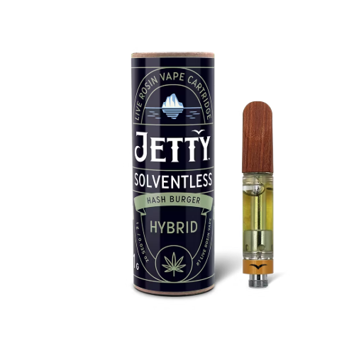 Jetty | Hash Burger | 1g Solventless Live Rosin 510 Cart - Jetty | Hash Burger | 1g Solventless Live Rosin 510 Cart -
