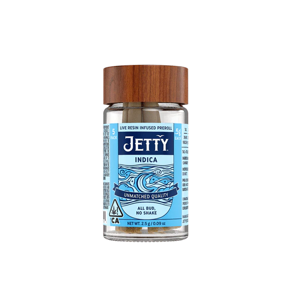 JETTY - JETTY | HASH BURGER X GRAPE GAS LIVE RESIN - 5PK INFUSED | PREROLL | 2.5G Main Image