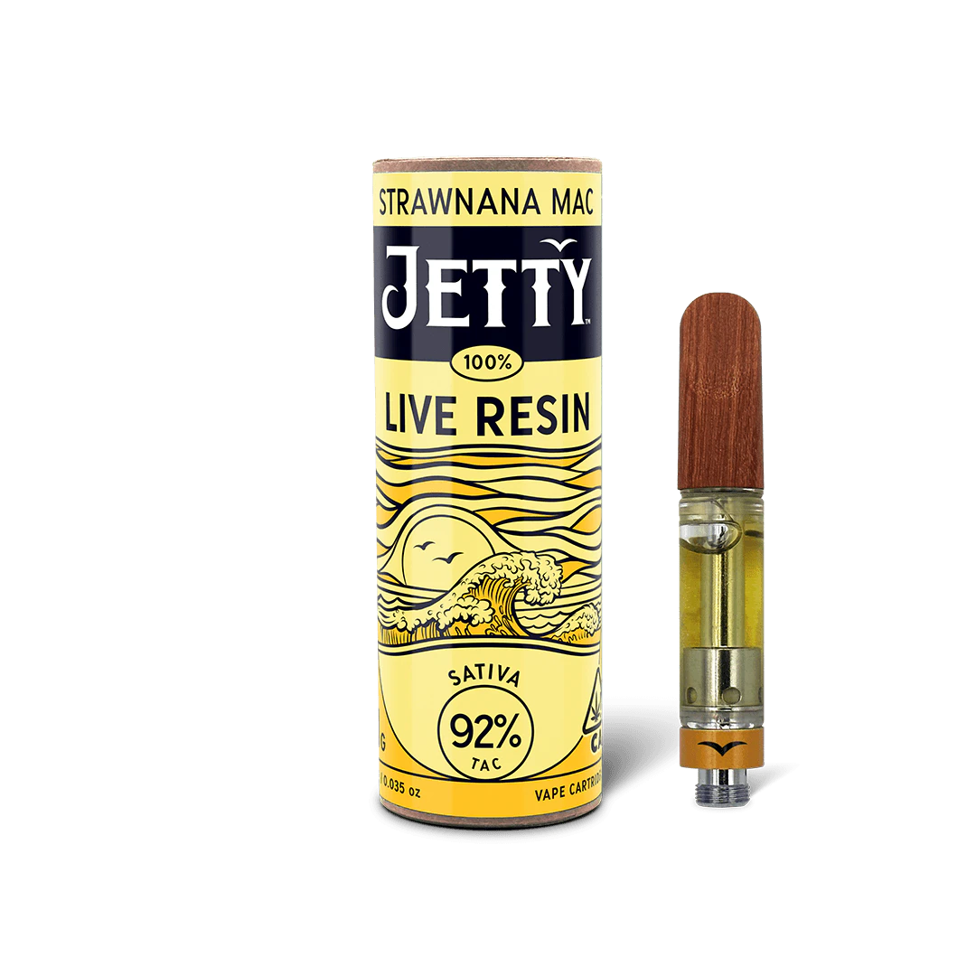 JETTY - JETTY | STRAWNANA MAC LIVE RESIN - 510 THREAD | CARTRIDGE | 1G Main Image
