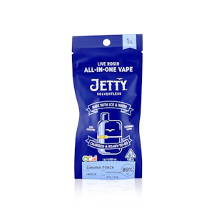 JETTY - JETTY EXTRACTS - All In One - Banana Punch - Live Rosin - Mini Tank - 1G