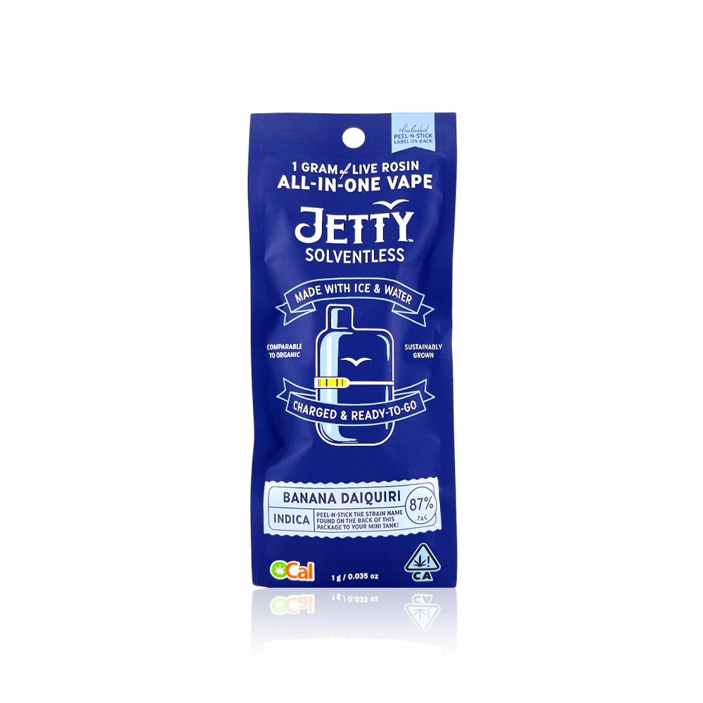 JETTY - JETTY EXTRACTS - All In One - Banana Daiquiri - Live Rosin - Mini Tank - 1G Main Image