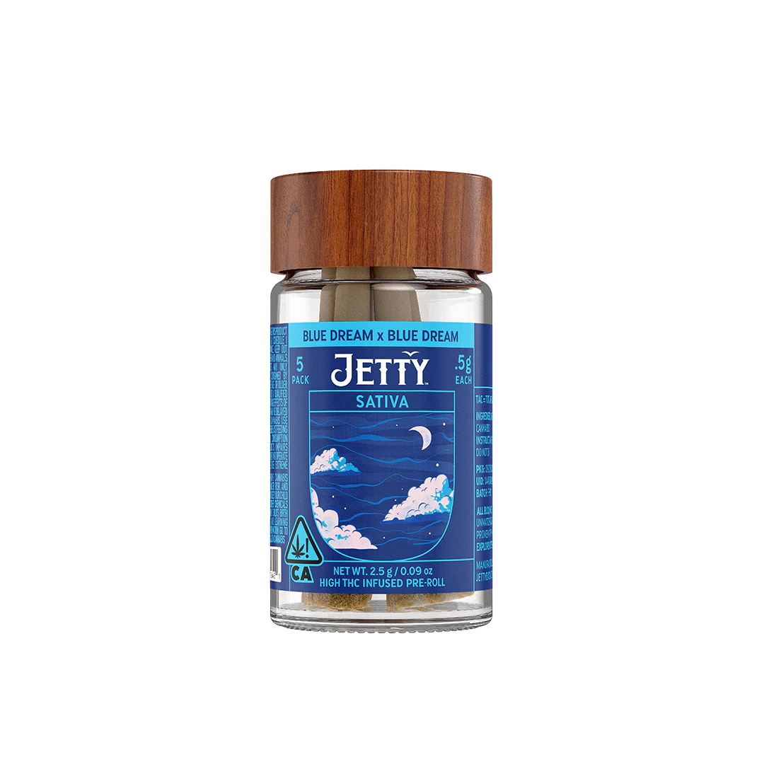 Jetty Extracts - Jetty Extracts | Blue Dream x Doc 15 | High THC Infused | 5pk Main Image