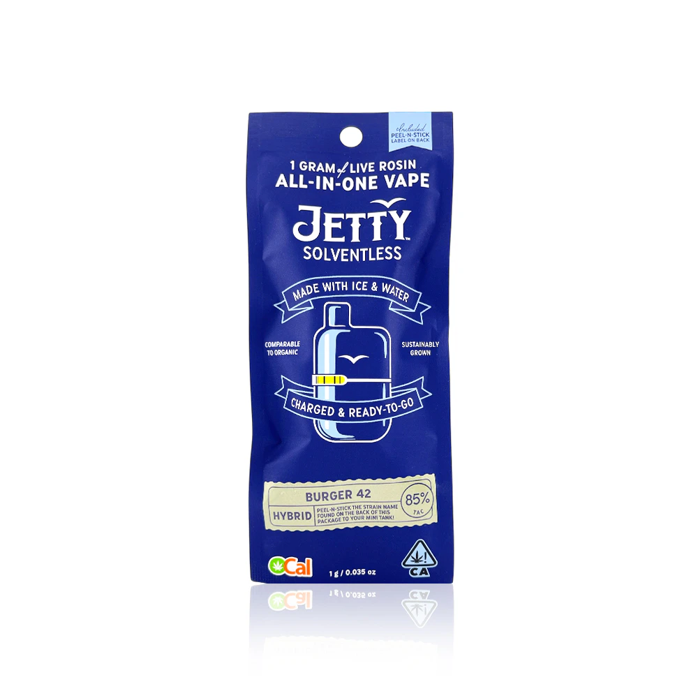 JETTY - JETTY EXTRACTS - All In One - Burger 42 - Live Rosin - Mini Tank - 1G Main Image
