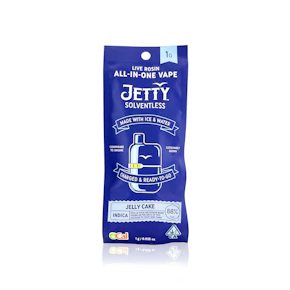JETTY EXTRACTS - All In One - Jelly Cake - Live Rosin - Solventless Mini Tank - 1G