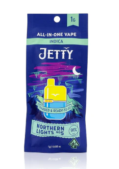 Jetty - Northern Lights #5 High THC Mini Tank Main Image