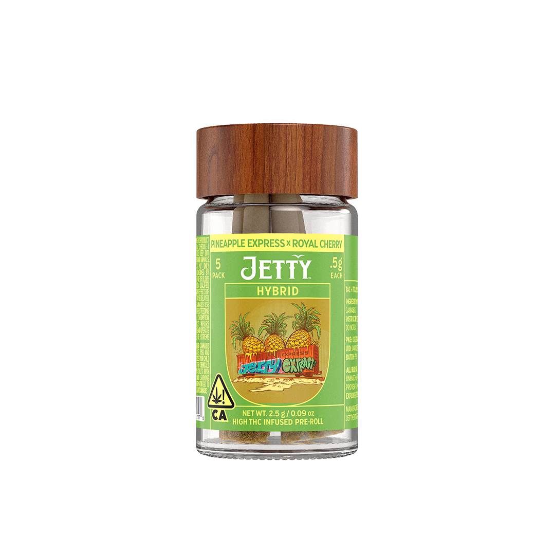 Jetty Extracts | Pineapple Express x Cherry Burger | High THC Infused | 5pk