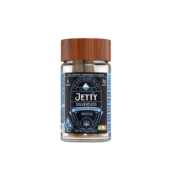 Jetty Extracts - Jetty - Preroll - Solventless - Tangie Cookie Burger x Strawnana MAC 5pk - 2.5g Main Image