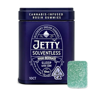 Jetty Extracts - Blueberry Dream Gummies (Solventless) - 5:1 (THC:CBN) - Jetty