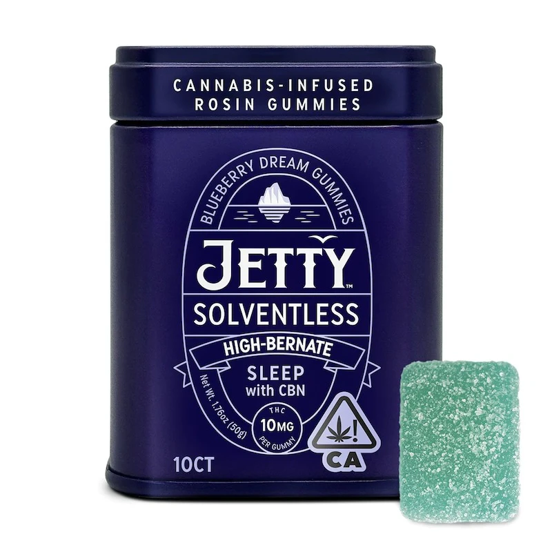 Jetty Extracts - Blueberry Dream Gummies (Solventless) - 5:1 (THC:CBN) - Jetty Main Image