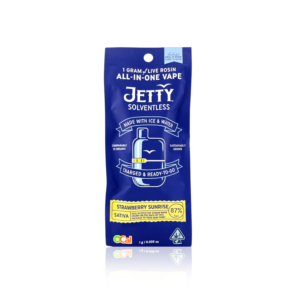 JETTY - JETTY EXTRACTS - All In One - Strawberry Sunrise - Live Rosin - Mini Tank - 1G Main Image