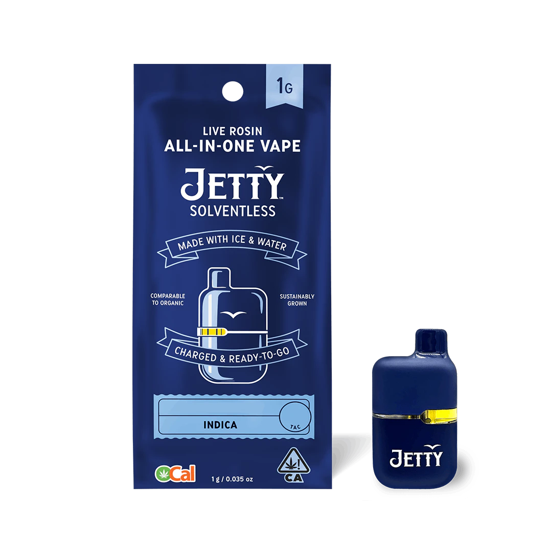 Jetty Extracts - Jetty- 1g Solventless Mini Tank AIO (Dazed & Confused-Indica) Main Image