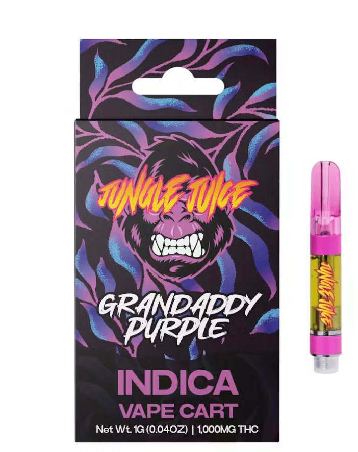 Jungle Juice - Jungle Juice-Granddaddy Purple-Indica-1G Cart-87.10% THC Main Image