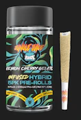 Jungle Juice-Lemon Cherry Gelato-Hybrid-Infused Pre roll 5pk-42.5%-2.5g