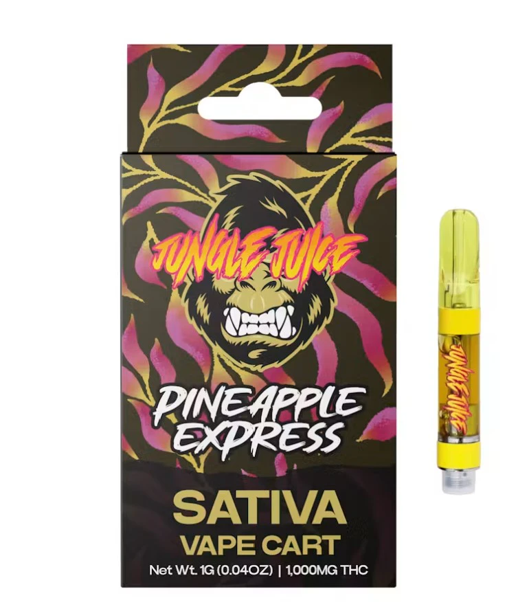 Jungle Juice - Jungle Juice-Pineapple Express-Sativa-1G Cart-85.50% THC Main Image