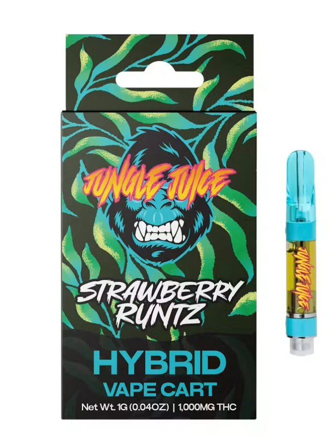 Jungle Juice - Jungle Juice-Strawberry Runtz-Hybrid-1G Cart-86.50% THC Main Image