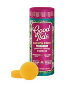 Good Tides Passionfruit THC : CBD : CBN Solventless Hash Gummies 100mg