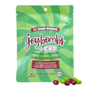 JoyBombs - Sour Blends 1:1 THC:CBD - 100mg - Joy Bombs