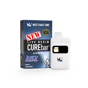 WEST COAST CURE - Juicy Blueberries Live Resin CUREbar - 1G