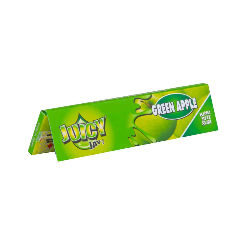 Juicy Jay's - Juicy Jay's - King Size Slim Green Apple Flavored Rolling Paper Main Image