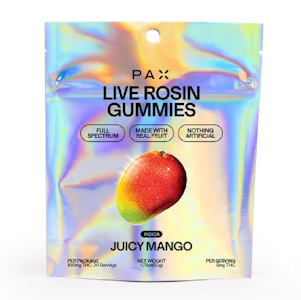 PAX - Juicy Mango - Live Rosin Gummies - 10pk