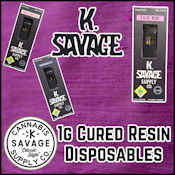 K-Savage | Lilac Wine | Cured Resin Disposable | DOH | 1g