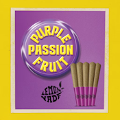 Purple Passion Fruit 39.74% THC | Diamond Infused Prerolls .5g (5 pack)